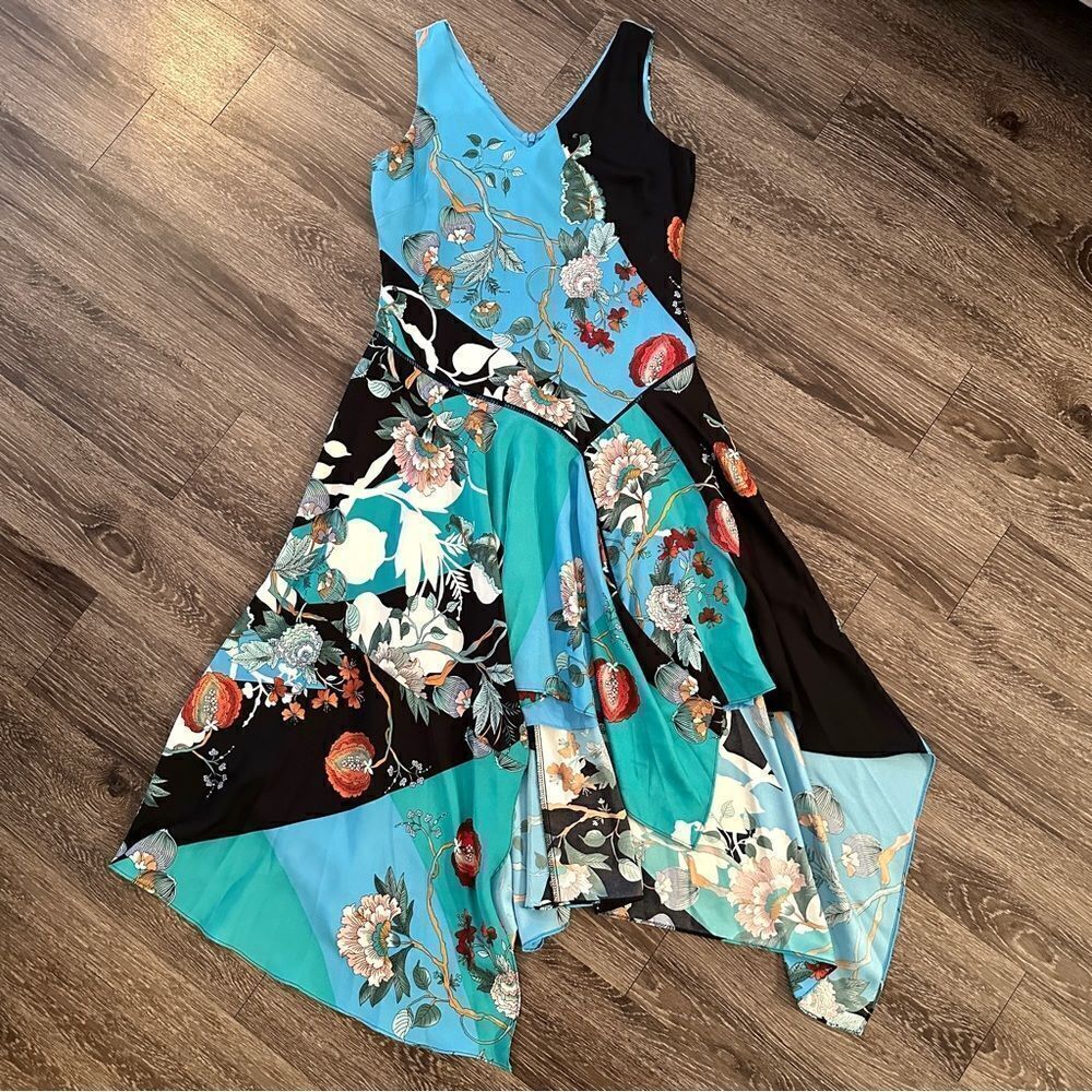 Nieman Marcus Asymmetric Hem dress
